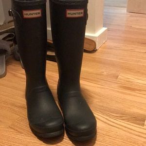 Black hunter boots- women